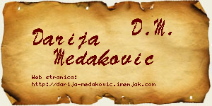 Darija Medaković vizit kartica